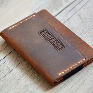 Regalo per il papà, Portafoglio in pelle, Porta carte sottile in pelle, Portafoglio in pelle per carte, Portafoglio da uomo minimalista, Porta carte, Portafoglio da uomo, Porta carte