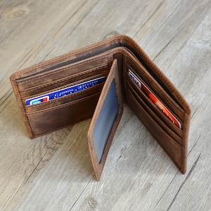 Cartera personalizada para hombre, el regalo perfecto para hombre, cartera grabada, regalo de cumpleaños para padre, cartera de regalo para padrinos de boda, regalo para padre,