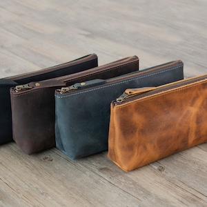 Astuccio per matita in pelle personalizzato Pencil Organizer Astuccio per matite in vera pelle Astuccio in pelle personalizzato Astuccio in pelle personalizzato