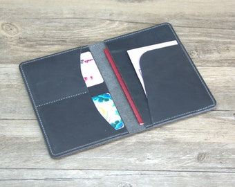 Personalized Leather Passport Holder: Engraved Travel Wallet