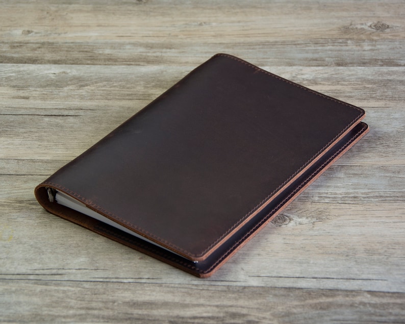 Personalized A5 / A6 Leather Refillable Planner Binder 6 Ring Etsy