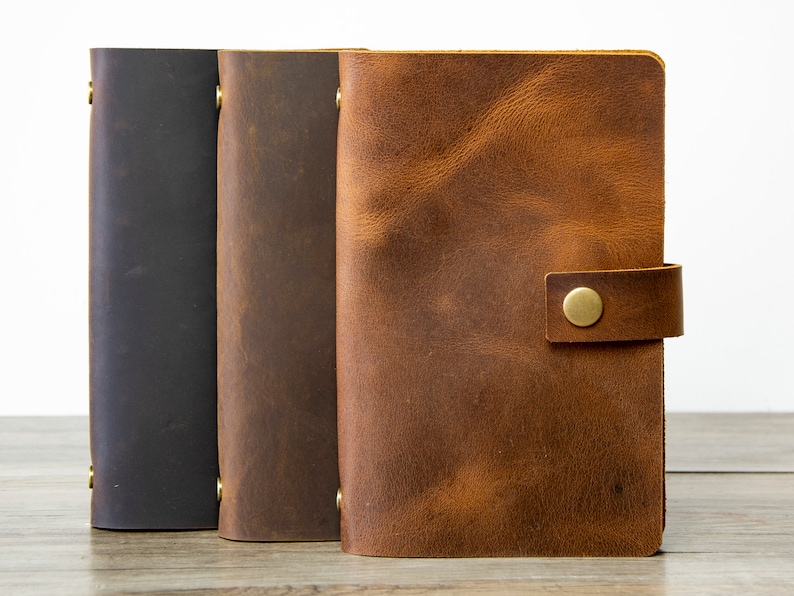 Personalized A5/A6 Leather Refillable Planner Binder 6 Ring Etsy