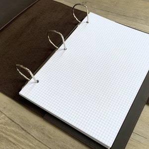 Carpeta A4 de 2 o 3 anillas, tamaño de anillas en D de 2 pulgadas, carpeta de anillas grandes, portafolios de cuero, organizador comercial A4, cubierta de carpeta