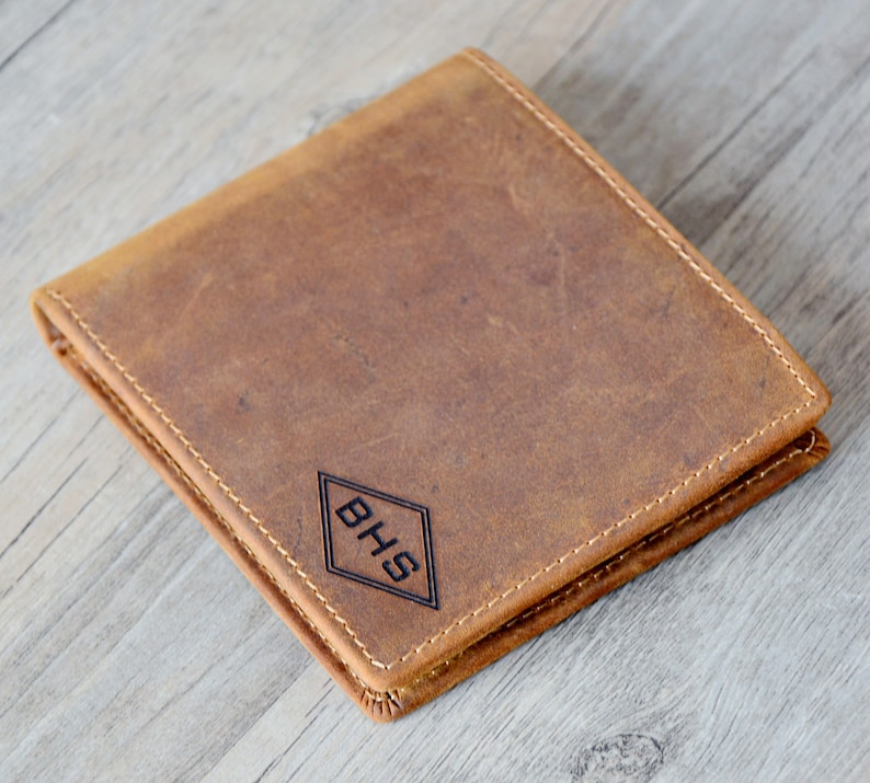 Personalized Mens Wallet Engraved Wallet Personalized Etsy