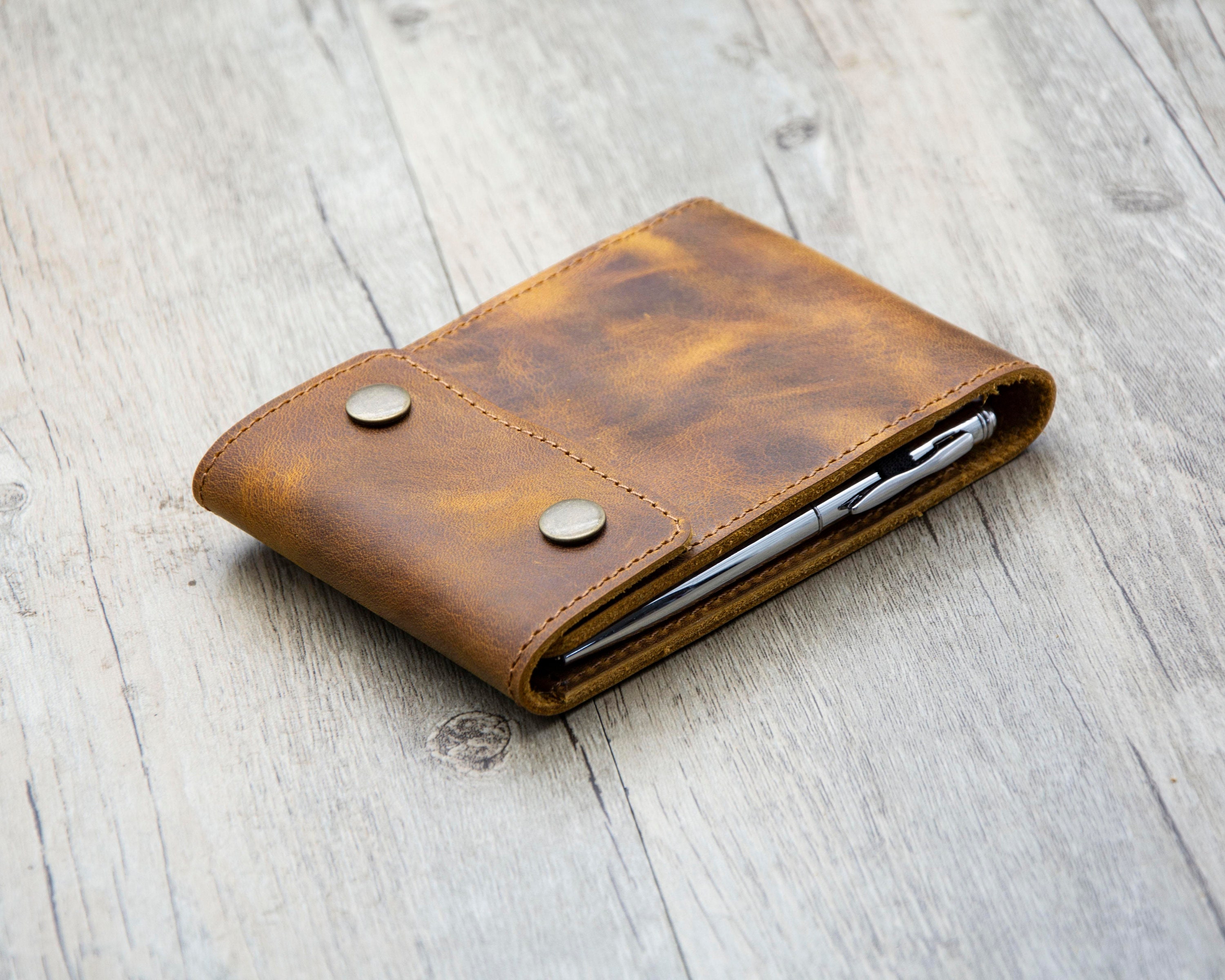 Personalized A7 Notepad Cover With Pen,notizblock Case,mini Notepad ...