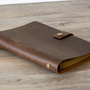 Personalized A5/A6 Leather 6 ring Refillable Planner,Notebooks, Vintage Leather Organizer,sketchbook,leather binder,Father&#39;s Day gift