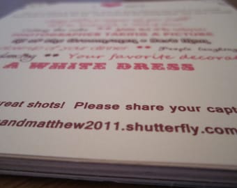 Fun, Modern Custom I Spy Wedding Cards - Set of 20
