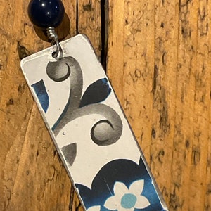 Up cycled Tin Necklace - Rectangle