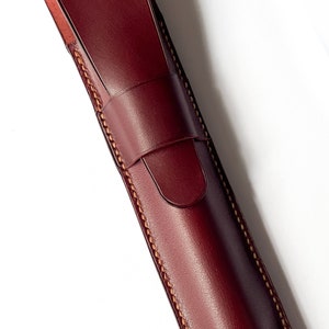 Leather cased stainless steel single cigar tube transport humidor