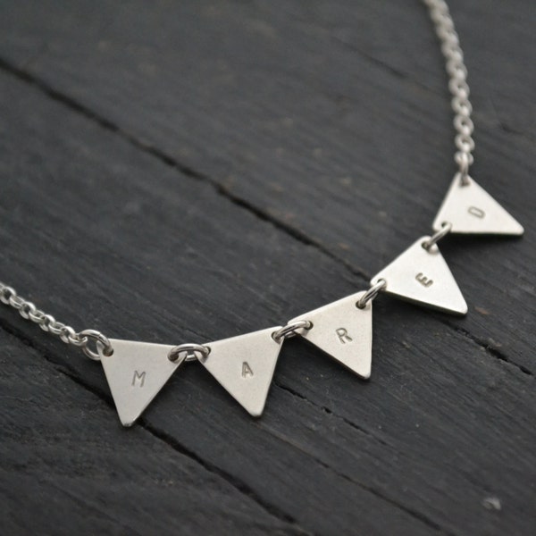 Bunting Necklace Etsy
