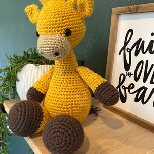 Gerald the GIRAFFE CROCHET ANIMAL, parlor pals, baby gift