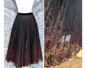dress with sheer overlay skirt