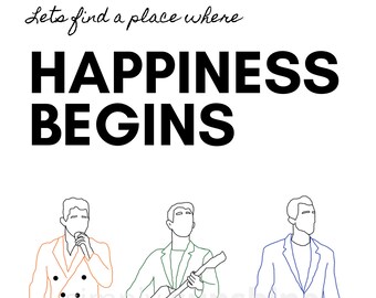 Jonas Brother - Happiness Begins live on tour line art print