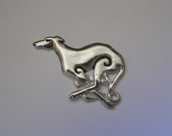 Celtic Hound Silver Pendant