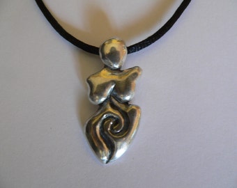 Silver Goddess Pendant