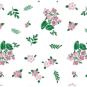 12 Sheets Minty Floral Patterned Summer Tissue Paper, Craft Paper, Made in USA, 100% Recycled, Eco-Friendly Gift Wrapping, Decoupage
