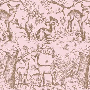240 Bulk Tissue Paper, Retail, Shipping, Gift Wrapping, Designer Tissue, Recycled, Eco-Friendly, 20x30&quot; Pre-Cut Sheets, Pink Woodland Baby