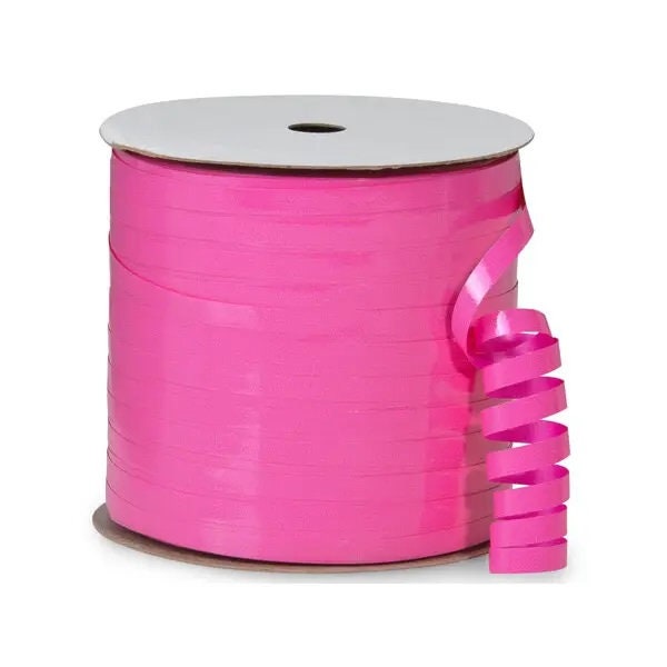 Pink Curling Ribbon 500 Yards Pink Gift Wrap Balloon Crimped Ribbon String  Girl Party Baby Shower Sweet Sixteen Craft Pink Ribbon 