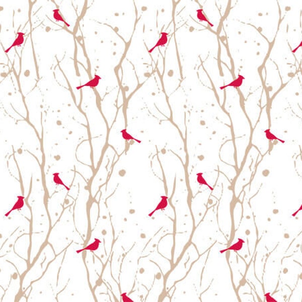 Woodland Bird Christmas Tissue Paper, Gift Wrapping Paper, Made in USA, Recycled,  20x30", Victorian, Woodland, Birds, Pine, 12 Sheets