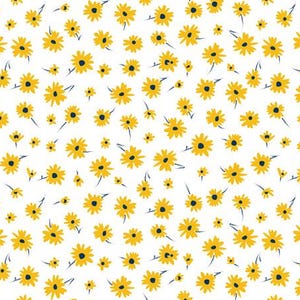 Bulk Tissue Paper, Retail, Shipping, Made in USA Gift Wrapping, Designer Tissue, Recycled, Eco-Friendly, 20x30&quot; Pre-Cut, Summer Daisy