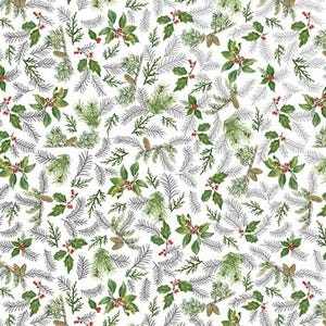 240 Bulk Christmas Tissue Paper, Retail, Shipping, Gift Wrapping, Designer Tissue, 20x30&quot; Pre-Cut Sheets, Glistening Pines