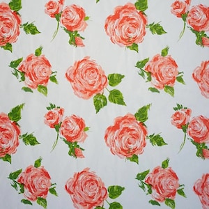 12 Sheets Rose Floral Print Tissue Paper