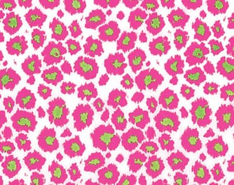 12 Sheets Pink Leopard Cat Print Tissue Paper, Shiny, Metallic Craft Paper, Made in USA, 100% Recycled, Eco-Friendly Gift Wrap, Decoupage