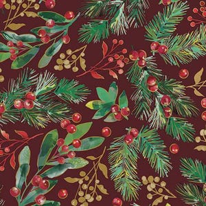 240 Bulk Christmas Tissue Paper, Retail, Shipping, Gift Wrapping, Designer Tissue, 20x30&quot; Pre-Cut Sheets, Winter Foliage