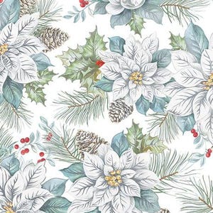 240 Bulk Christmas Tissue Paper, Retail, Shipping, Gift Wrapping, Designer Tissue, 20x30&quot; Pre-Cut Sheets, Snowdrift