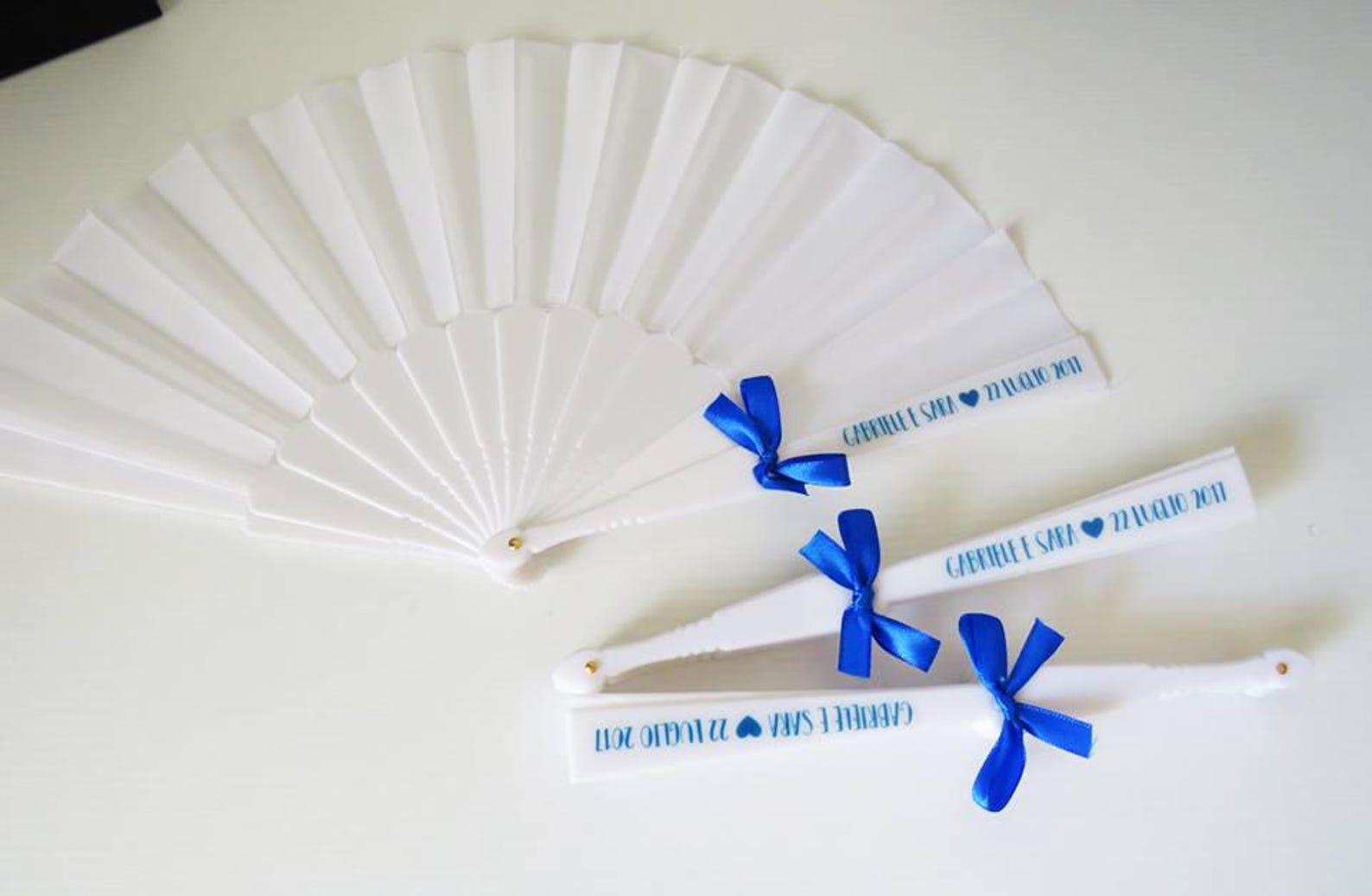Personalized wedding hand fan with name and day ideal to use Etsy