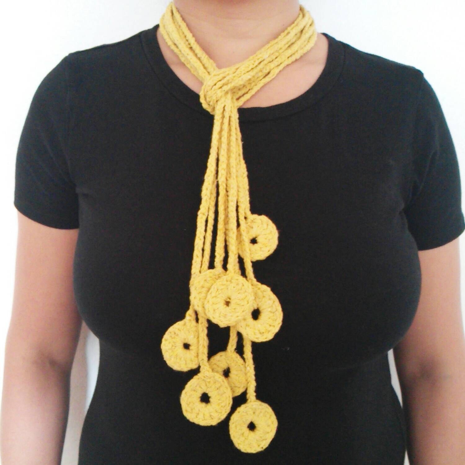 Handmade crochet necklace crochet necklace crochet jewelry Etsy