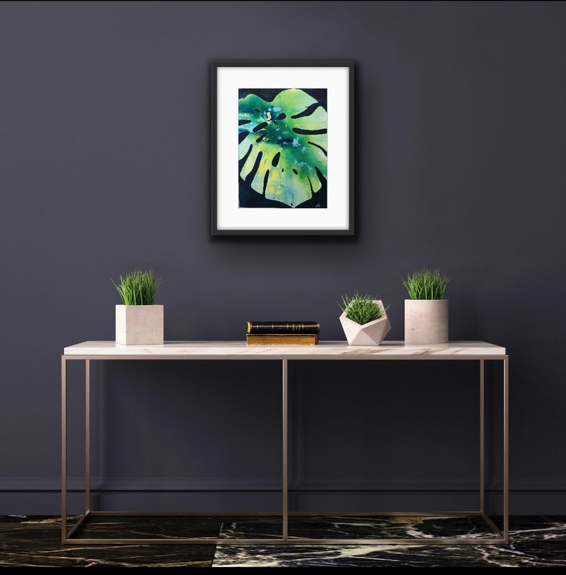 Monstera Leaf Abstract Original
