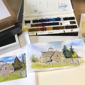Art Commissions Churches/Church Art Bespoke/Church Painting/Religious Artwork/Marriage/unique gift marriage/wedding gift/ special gift
