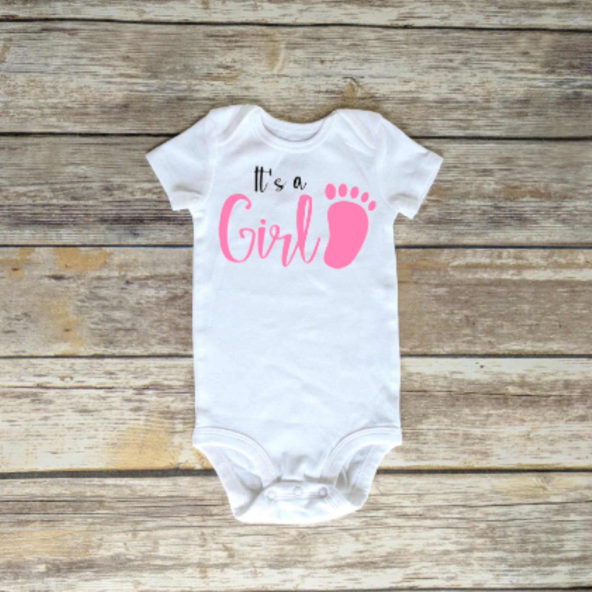 Gender Reveal Onesie Newborn Baby Onesie Baby Bodysuit Pregnancy