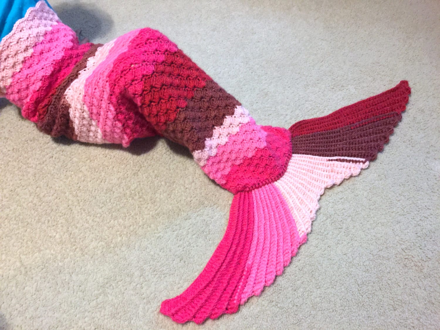 Sophie Mermaid Tail Blanket Pattern sewfree Crochet. Child Etsy