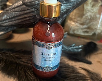 2oz. Morrigan fragrance perfume oil infused garnets Goddess Celtic altar ritual anointing