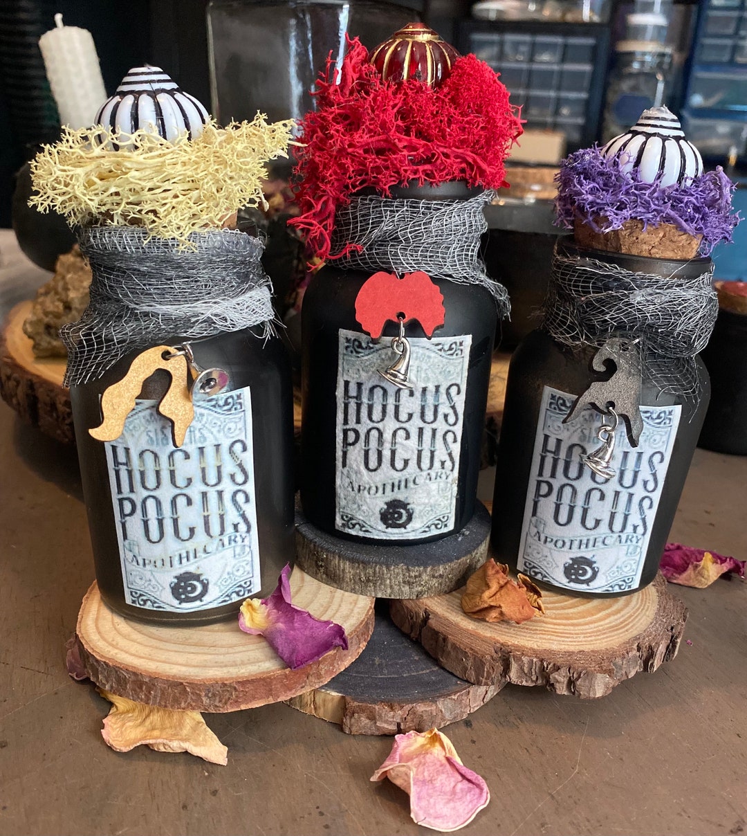 Hocus Pocus Potion Bottle Set Sanderson Sisters Winifred Etsy