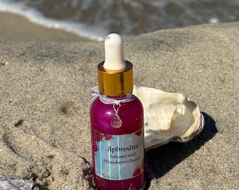 2oz Aphrodite greek goddess strawberry quartz altar ritual anointing perfume ritual oil wear