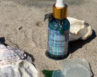 2oz Mermaid azurite & malachite altar ritual anointing perfume ritual oil wear sea water siren