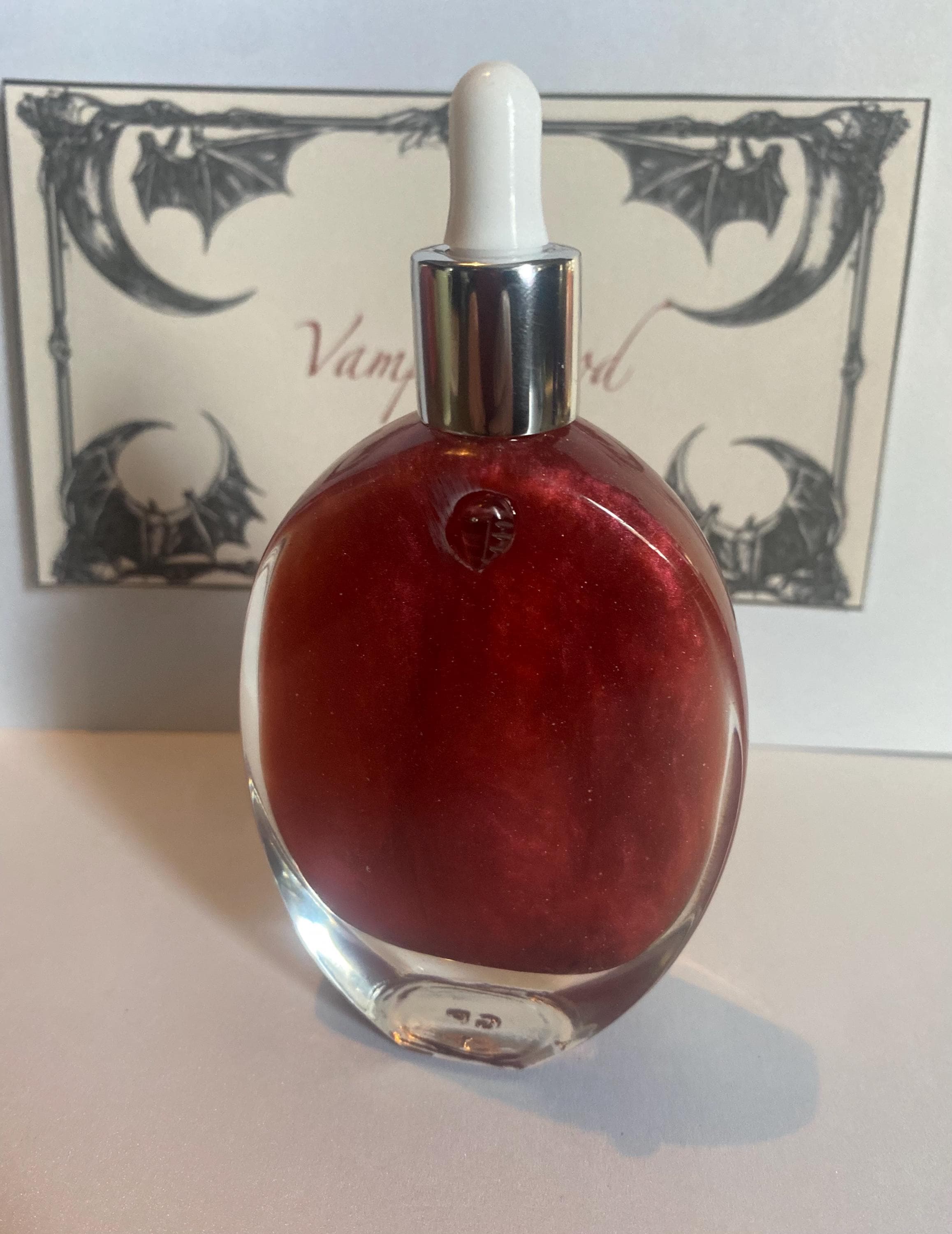 Vamp blood fragrance perfume oil garnet infused vampire Dracula ritual blood altar dark moon altar anointing