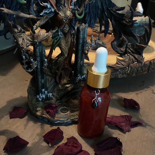 1oz Vamp blood fragrance perfume oil garnets vampire vamp Dracula ritual altar dark moon