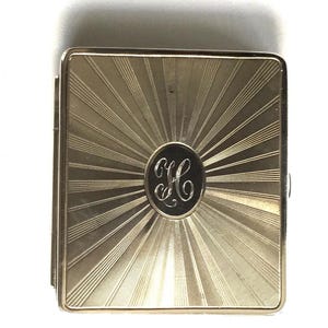 ヴィンテージ】STERLING SILVER 銀製コンパクト Sterling Silver