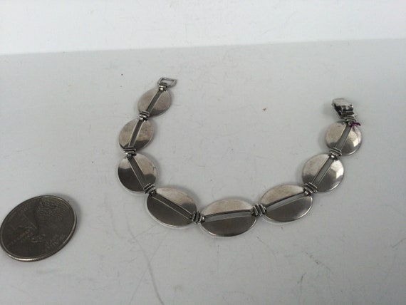 Vintage W. E. R. W E Richard Sterling Silver Link… - image 1