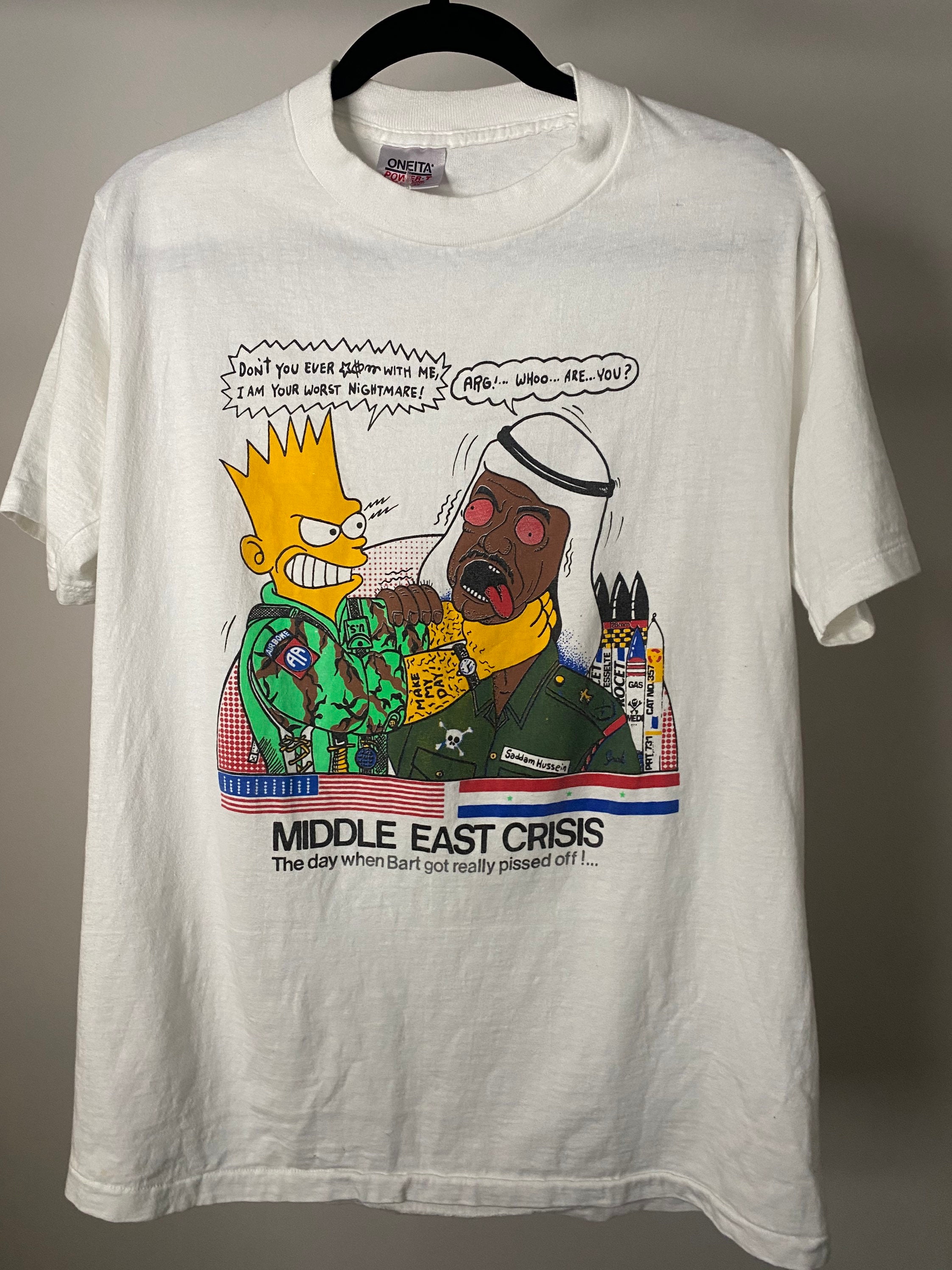 Bootleg Bart Vs Saddam Hussein T-shirt 