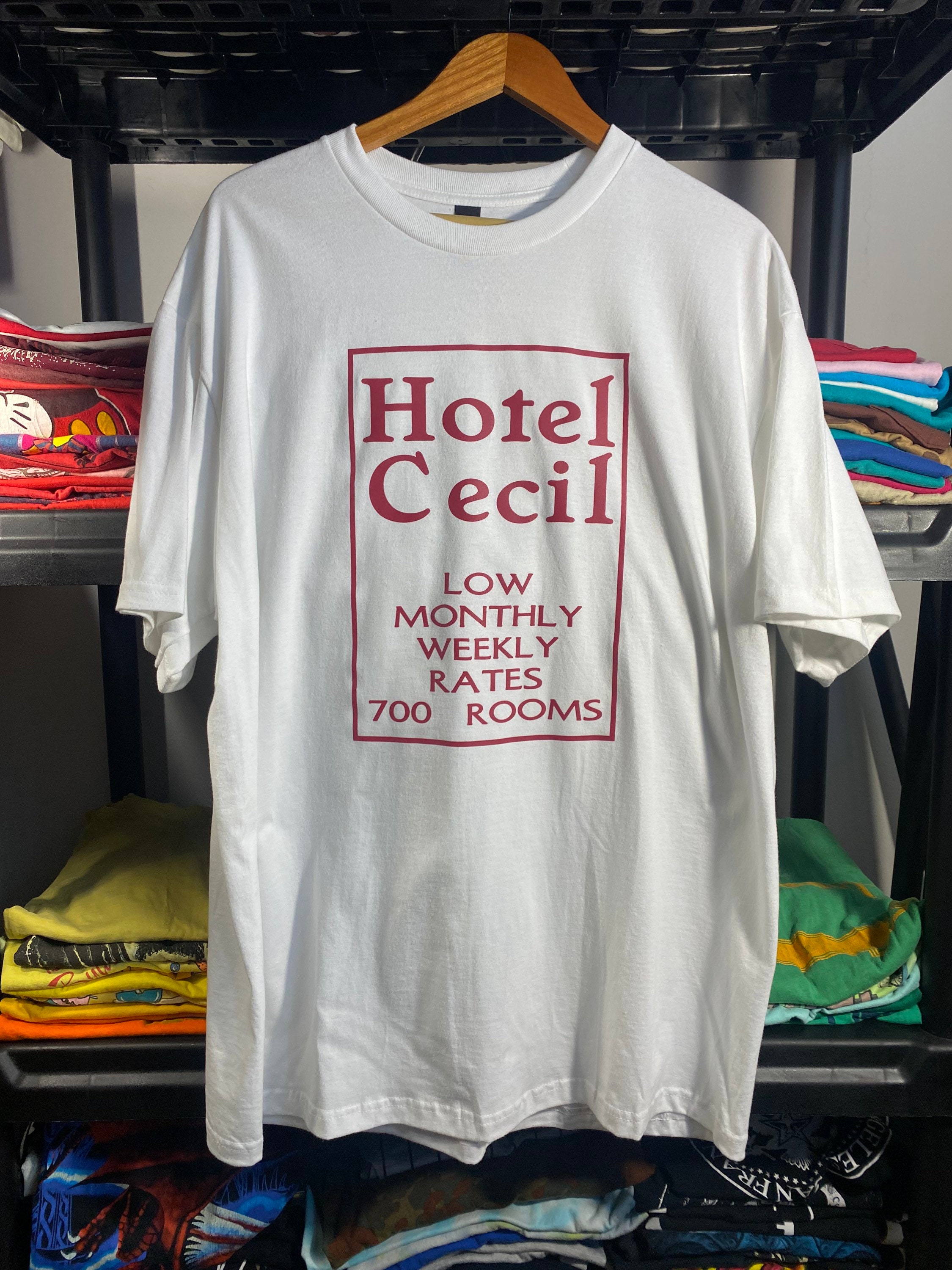 Hotel Cecil T-shirt Inverted Colorway - Etsy