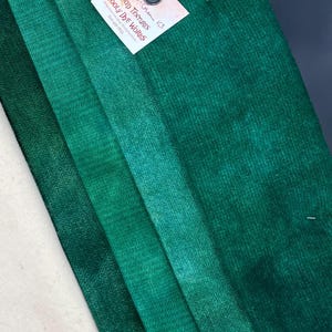 Blue Green Value 3 Mixed Textures, Rug Hooking Wool, 1 Yard