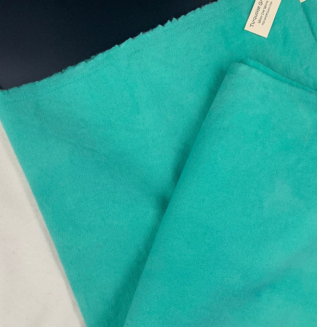 Turquoise Green Rug Hooking Wool Fat Quarter Etsy