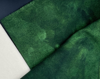 Verde oscuro alegre, lana para alfombras, cuarto de metro