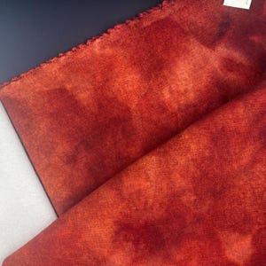 Pennsylvania Red, PA Red over Oatmeal, Rug Hooking Wool, Fat Quarter