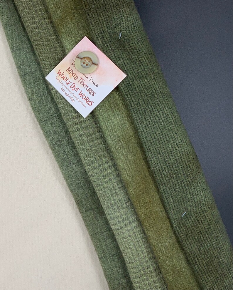 Rug Hooking Wool Mixed Textures 12 yard Dark Olive Drab